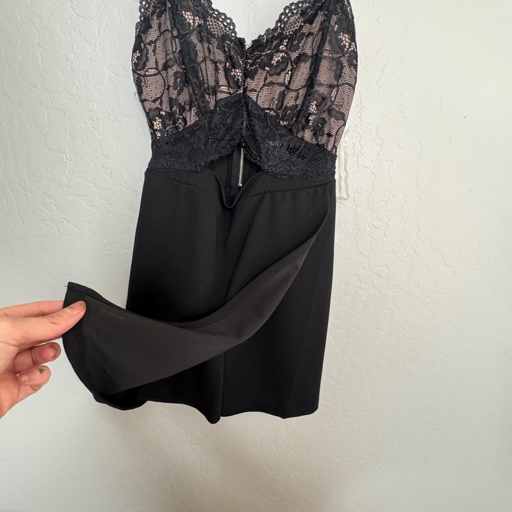 Women’s Black Lace Romper - Picture 9 of 13